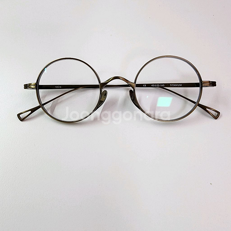티타늄 안경 10518 브론즈/블루라이트 차단 안경/동글이 안경--0