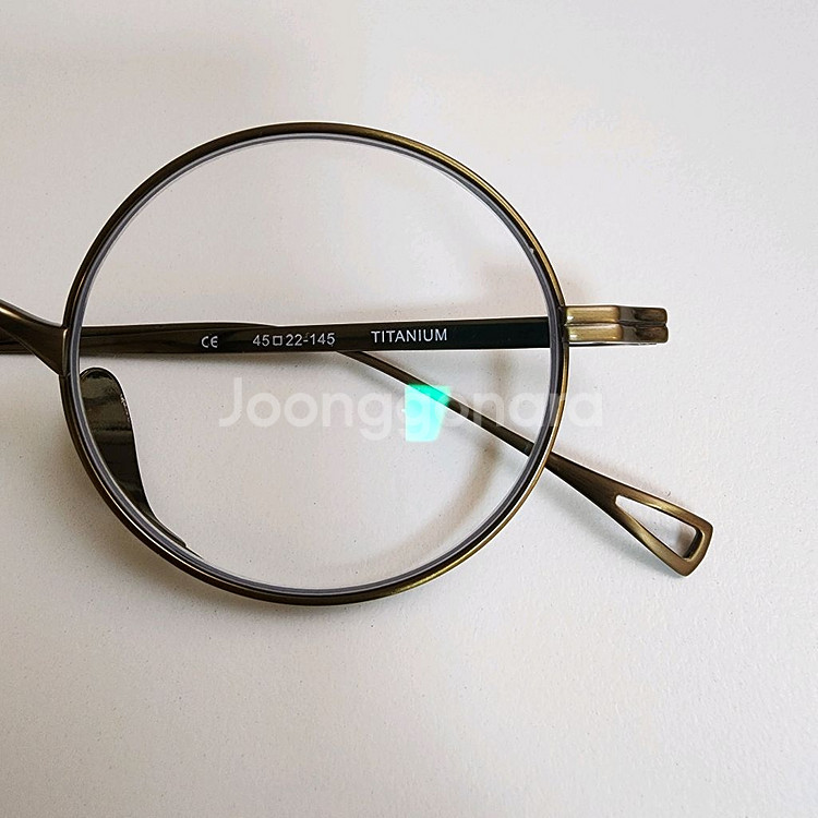티타늄 안경 10518 브론즈/블루라이트 차단 안경/동글이 안경--5