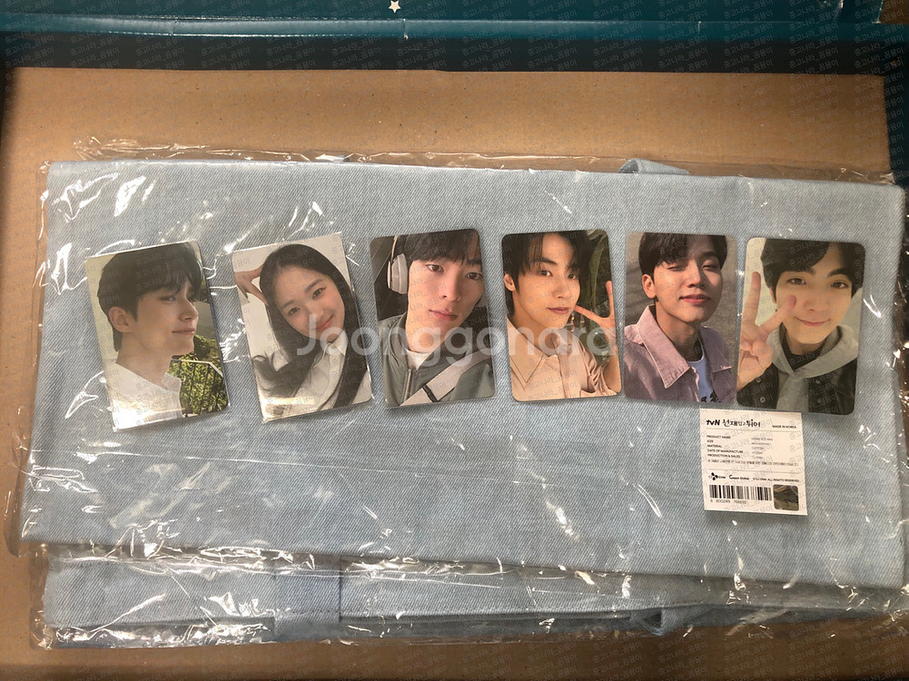 선재업고튀어 팝업 데님 에코백 포토카드--0