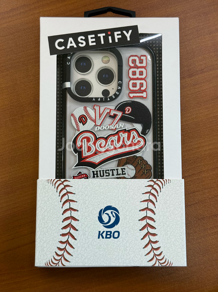 아이폰15프로 케이스티파이 두산베어스 맥세이프 링스탠드 임팩트케이스--0