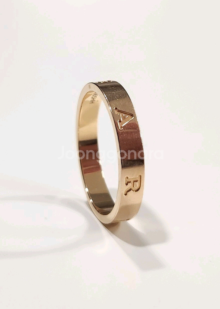 불가리 비제로원 에센셜 18K핑크골드 반지--2