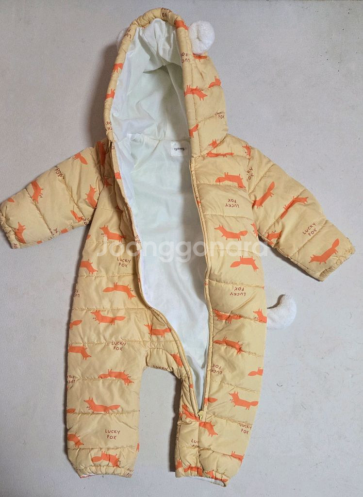 아가방 패딩 우주복 90사이즈--5