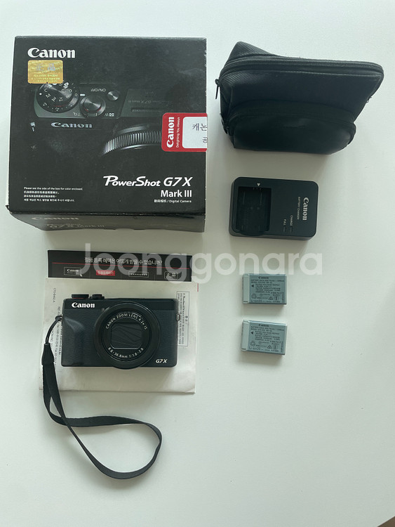 캐논 파워샷 G7X mark3 초민트급 풀박 팝니다--0