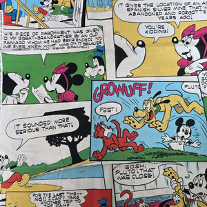 빈티지 미키마우스 컷팅원단