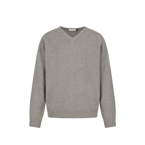 아모멘토 라쿤 브이넥 니트 (베이지)