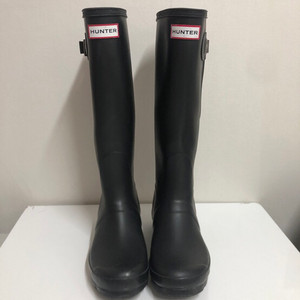 (240사이즈)헌터 정품 오리지널 톨 레인 부츠 블랙 무광