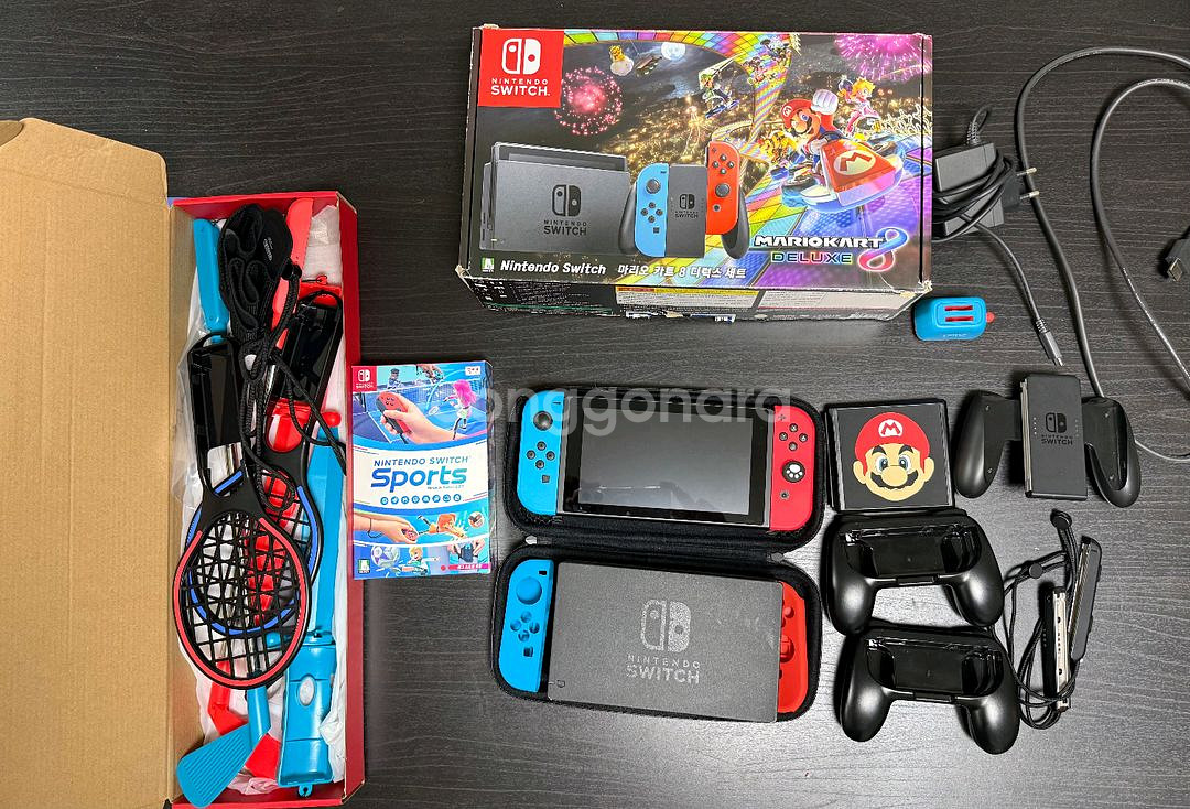 닌텐도 스위치 마리오 카트 8 디럭스 세트 + 스포츠--0