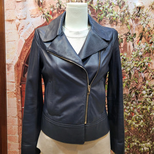 마시모두띠 심플 집업 가죽 자켓