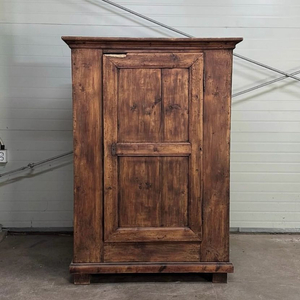 앤틱 프렌치 러스틱 파인 싱글 도어 캐비넷 서랍장