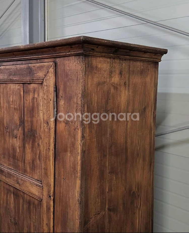 앤틱 프렌치 러스틱 파인 싱글 도어 캐비넷 서랍장--2
