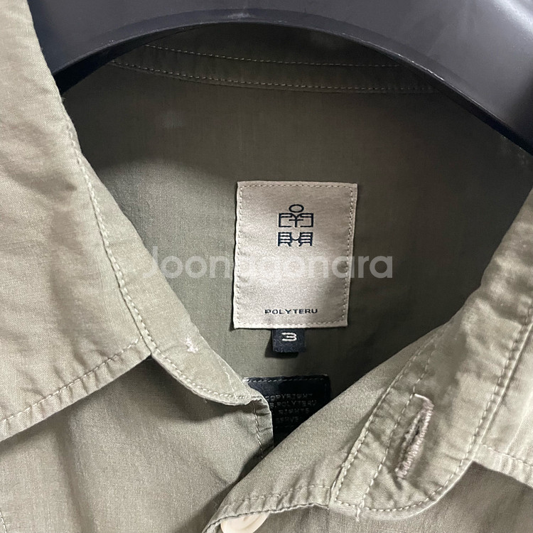 폴리테루 러기드 텐코 셔츠 새상품급--1