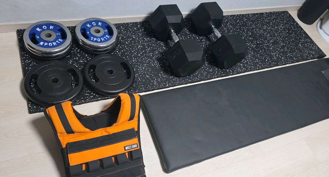 대한스포츠 40kg 육각 덤벨 아령 2개 판매합니다--2