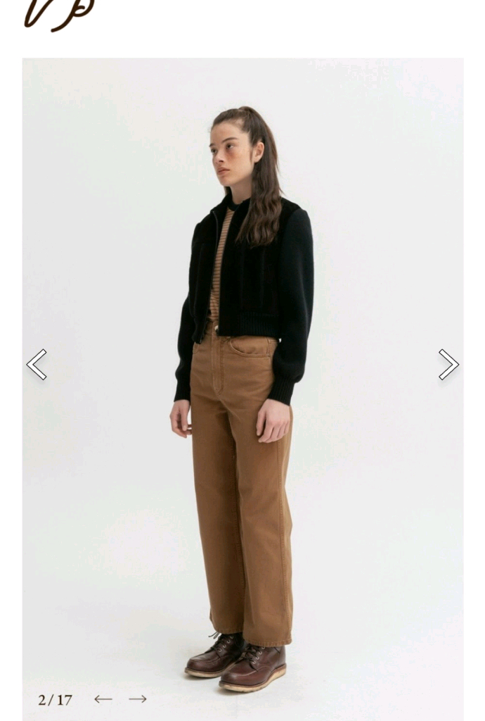 비아플레인 스웨이드 니트 자켓 via suede knit blouson 이미지