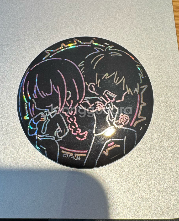 체인소맨 덴지&마키마 네온사인 캔뱃지--0