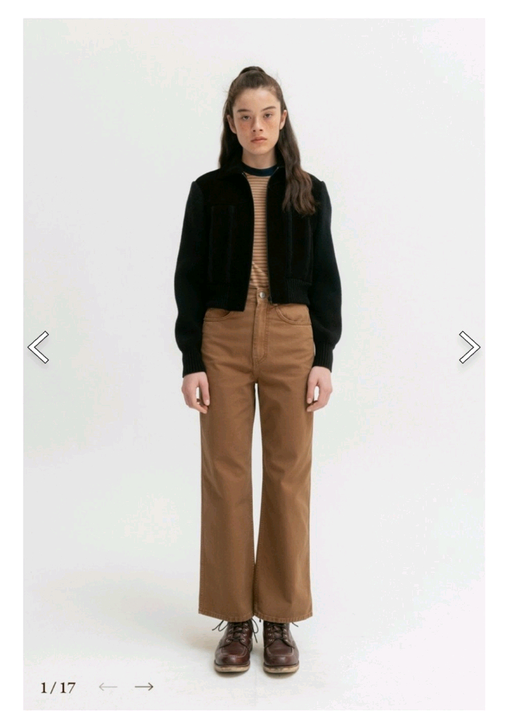 비아플레인 스웨이드 니트 자켓 via suede knit blouson 이미지