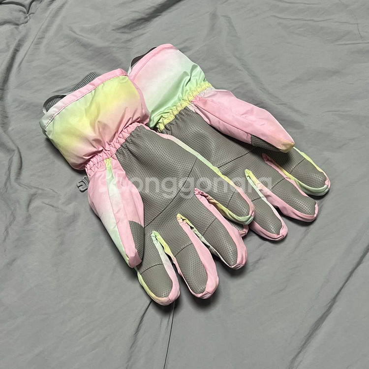 아동 스키장갑 핑크 L사이즈--1