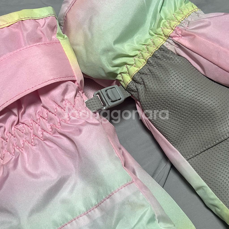 아동 스키장갑 핑크 L사이즈--3