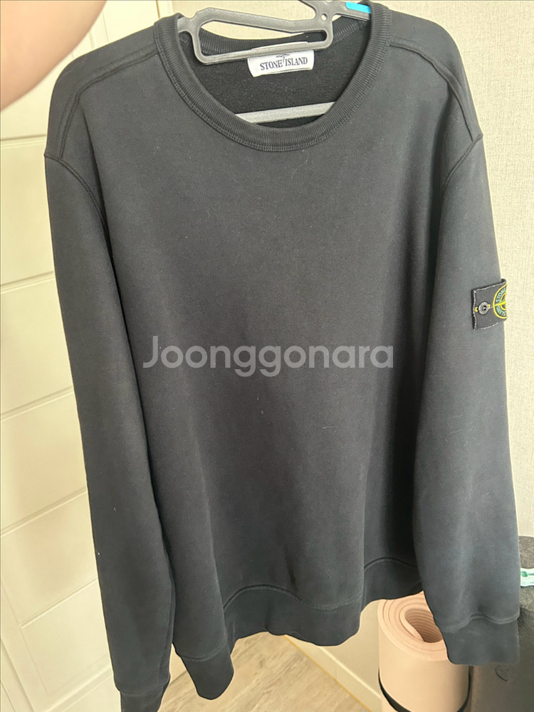 스톤아일랜드 맨투맨 블랙 기모 XL--0