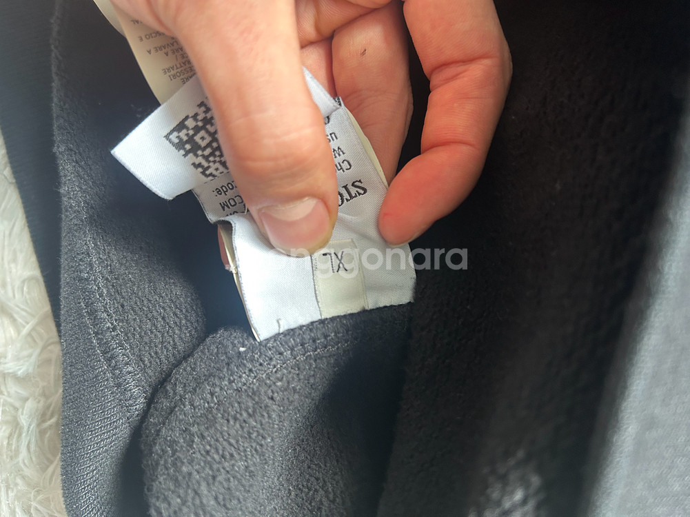 스톤아일랜드 맨투맨 블랙 기모 XL--5