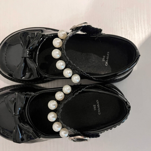 여아구두 펄 장식 플랫슈즈