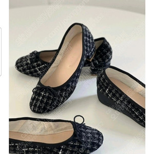 (새상품)꺌랑 트위드 플랫 블랙 240