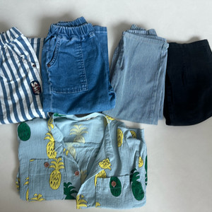 리미떼두두 팬츠 및 파인애플 셔츠 M