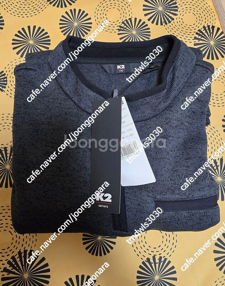 (새상품) K2 겨울 기모 티셔츠 115사이즈 3장다 택포 12만원 판매합니다.--2