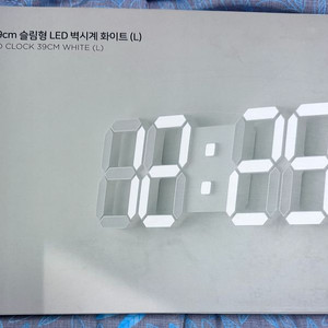 무아스 퓨어 39cm LED 벽시계 라지 화이트
