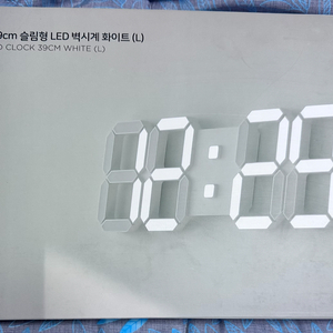 무아스 퓨어 39cm LED 벽시계 라지 화이트