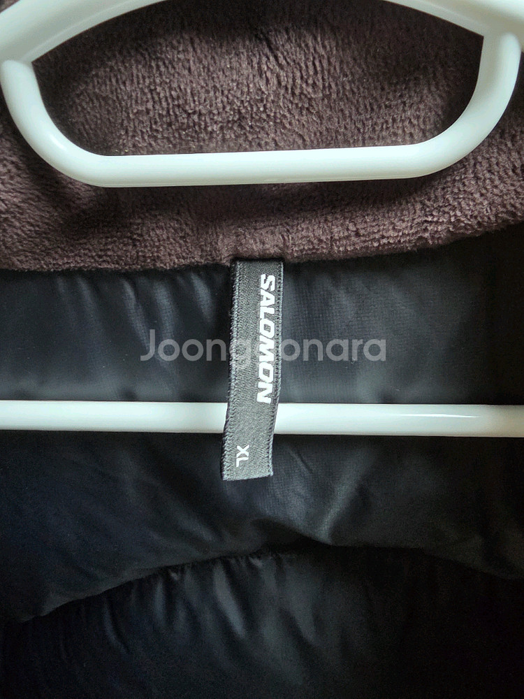 살로몬 컨투어 패딩 다운 자켓 초콜릿 xl사이즈--3