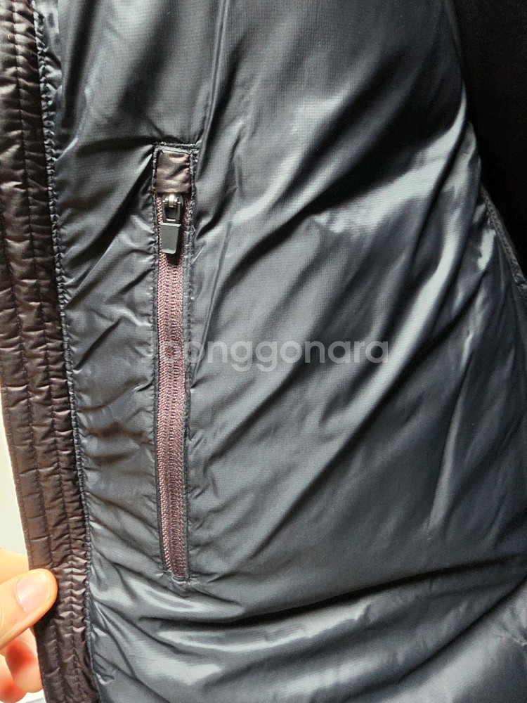 살로몬 컨투어 패딩 다운 자켓 초콜릿 xl사이즈--6