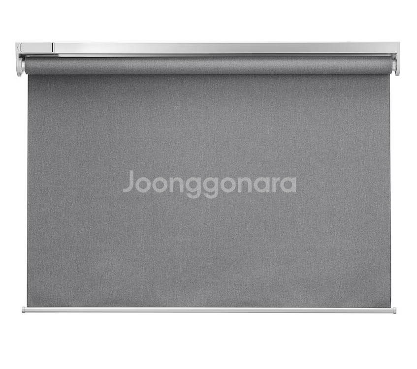 이케아 퓌르투르 암막 블라인드 그레이 100x195cm 2개 스마트 커튼 팝니다.--0