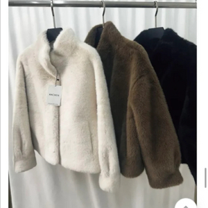털빠짐없는 밍크퍼 하이넥 퍼자켓