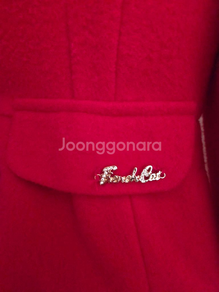 프렌치캣 여아 코트 레드 145--3