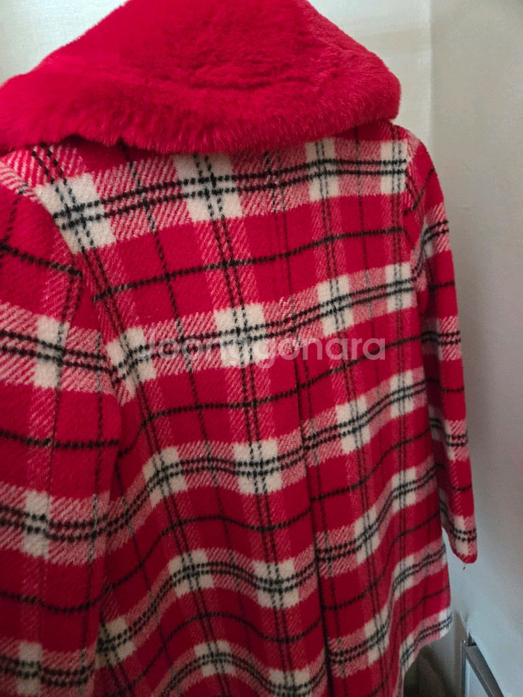 프렌치캣 체크 코트 145--3