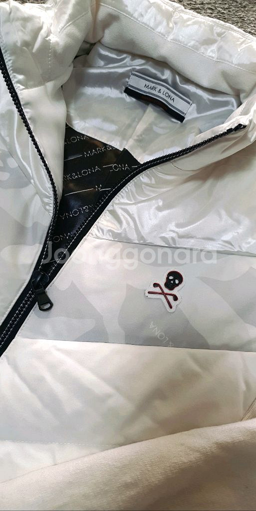 마크앤로나 정품 구스다운 니트방풍패딩 스윙자켓 판매해요--1