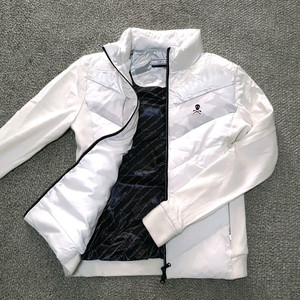 마크앤로나 정품 구스다운 니트방풍패딩 스윙자켓 판매해요