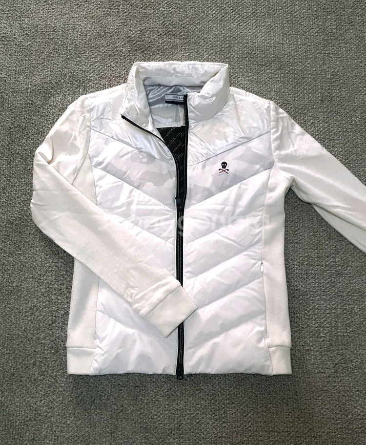 마크앤로나 정품 구스다운 니트방풍패딩 스윙자켓 판매해요--4