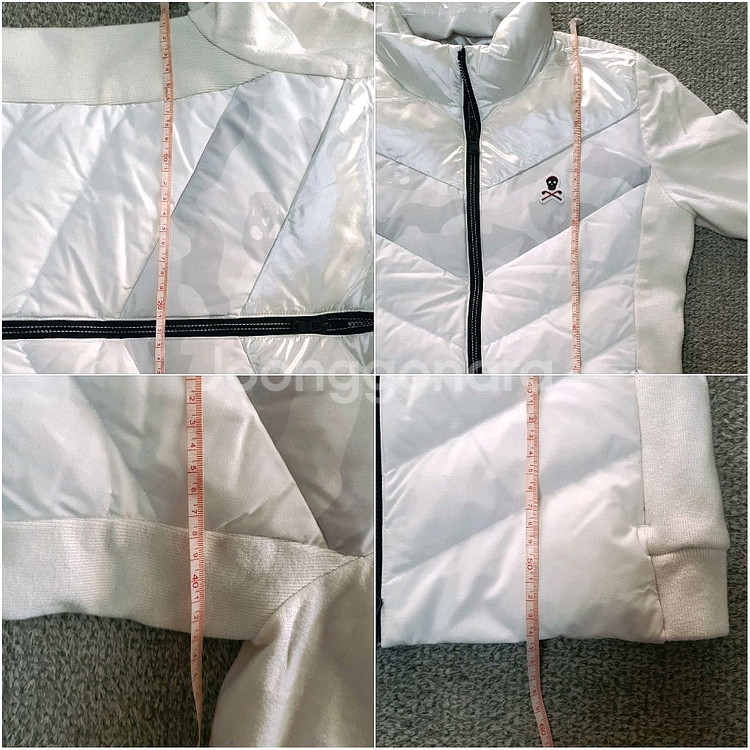 마크앤로나 정품 구스다운 니트방풍패딩 스윙자켓 판매해요--9