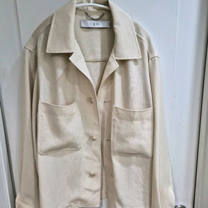 이로(IRO)린넨 라이크 솔리드 세미오버 셔켓