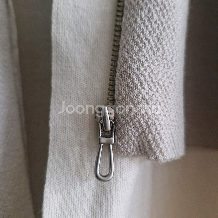 르베이지 니트 집업 자켓--5