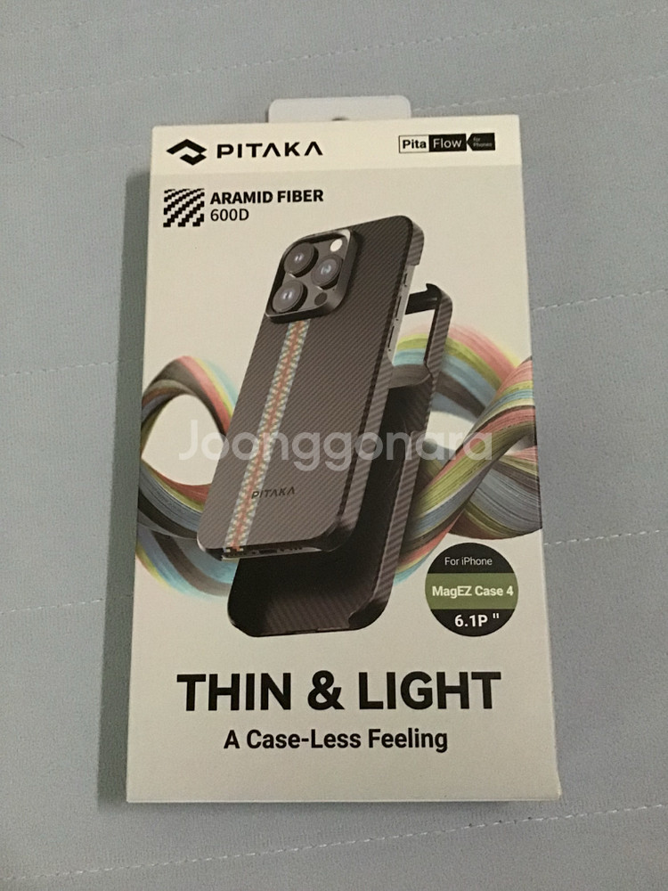 미개봉 아이폰 15 프로 피타카 랩소디 아라미드 카본 케이스--0