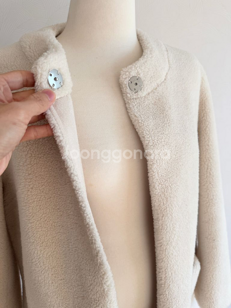 썸제이 제작 로우 시어링 무스탕 롱코트 보웬 SSUMJ--2