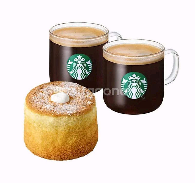 스타벅스 카페 아메리카노 T 2잔 + 디저트--0