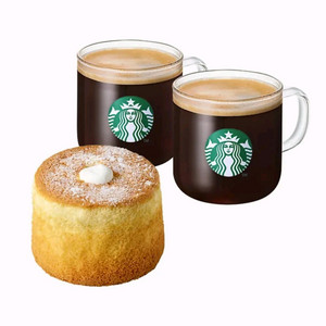 스타벅스 카페 아메리카노 T 2잔 + 디저트