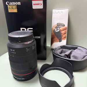 캐논 RF 105mm F4 L IS USM 렌즈 풀박 + 픽디자인핸드스트랩