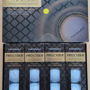 [새제품 무료배송] 낫쏘 Nassau 3피스 골프공 12구 세트