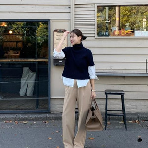 미개봉새상품)원로그 WONT 윈터 핀턱 슬랙스 베이지