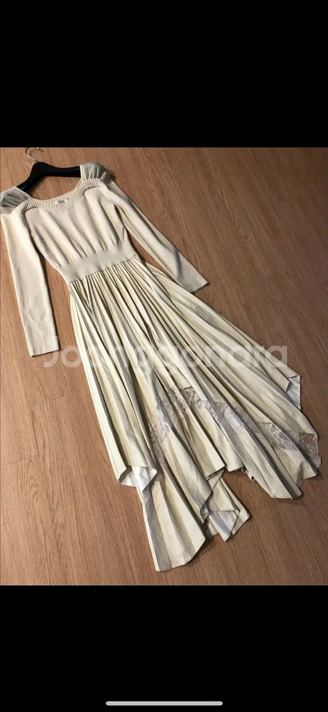 에고이스트 21년 페이크 에코 비건 가죽 EGOIST 레더 플리츠 원피스--0