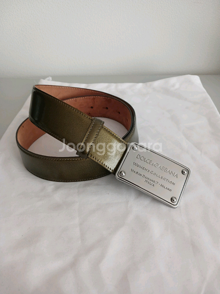 돌체앤가바나 여성 가죽벨트 정품입니다--4